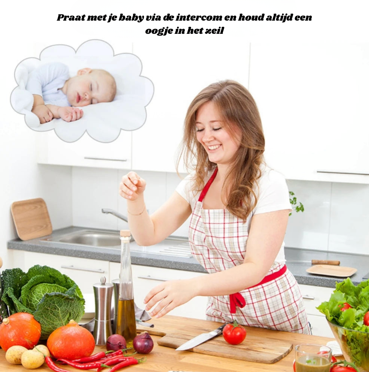 Babyfoon met Camera en Display | Draadloos | Spraakfunctie | Nachtzicht